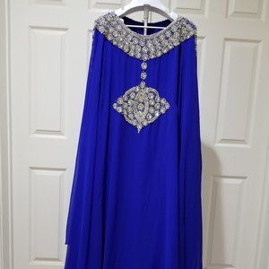 Cobalt Blue Kaftan - One Size